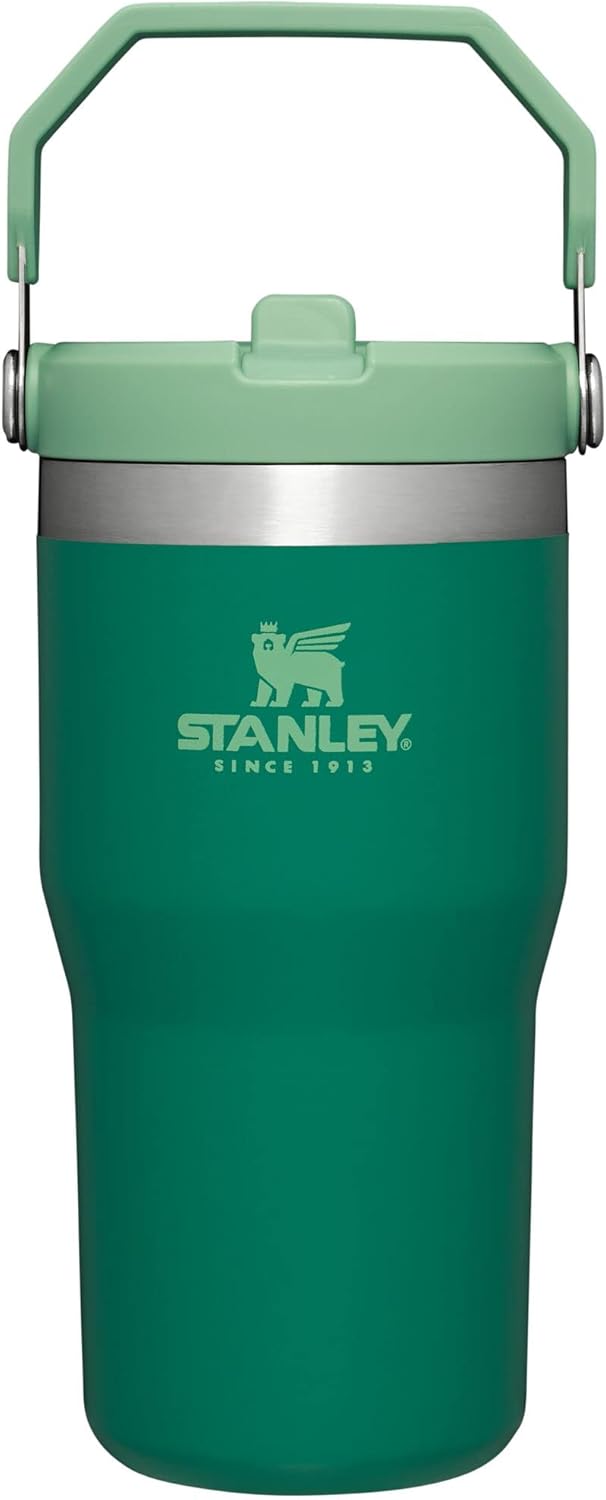 Stanley IceFlow Flip Straw Tumbler with Handle | Twist On Lid and Flip Up Straw | Leak Resistant Water Bottle | Insulated Stainless Steel | BPA-Free