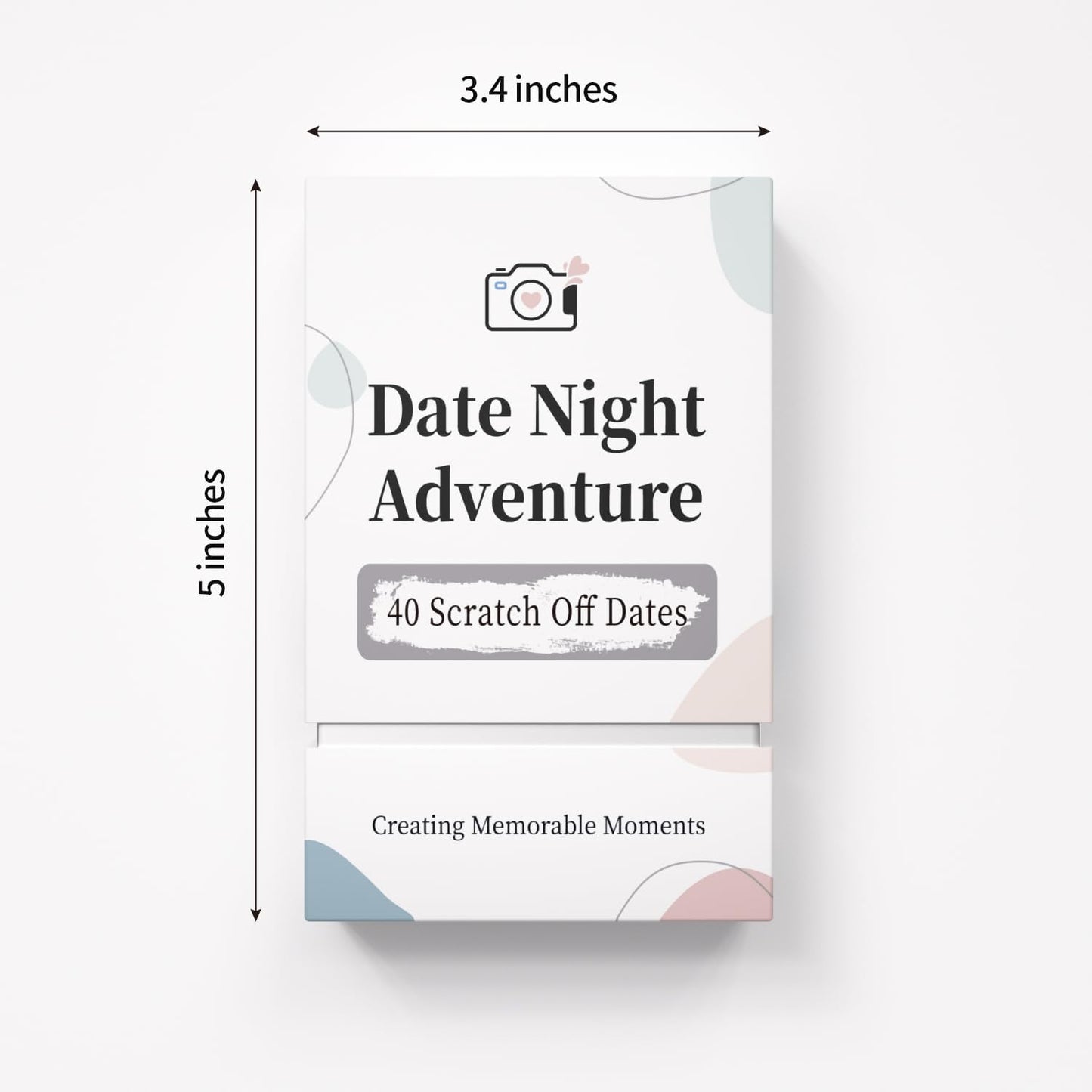 40 Date Ideas Card Game for Couples – Unique Scratch Off Cards for Date Night, Perfect Gift for Boyfriend, Newlyweds, and Wedding Anniversaries.