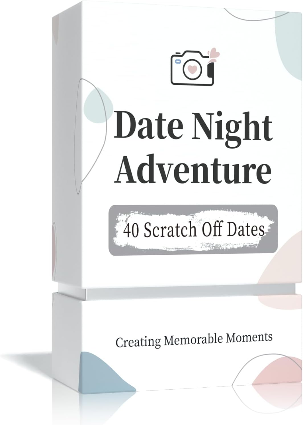 40 Date Ideas Card Game for Couples – Unique Scratch Off Cards for Date Night, Perfect Gift for Boyfriend, Newlyweds, and Wedding Anniversaries.