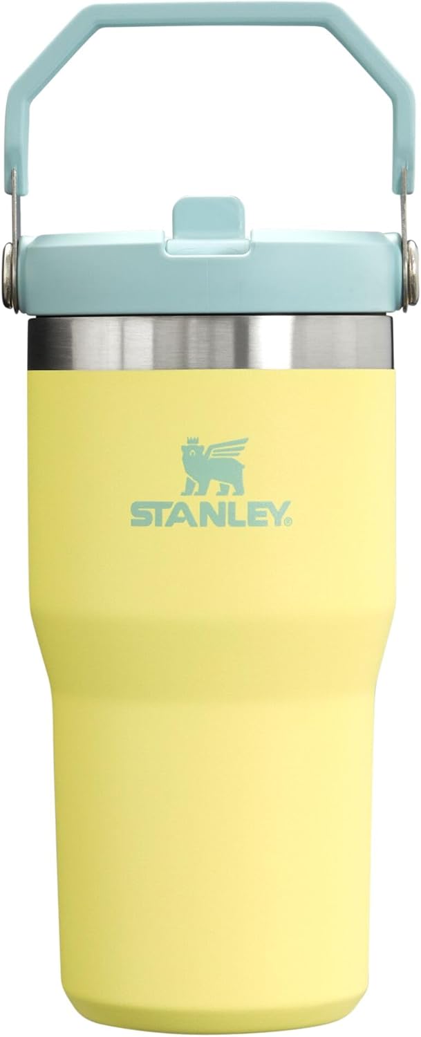 Stanley IceFlow Flip Straw Tumbler with Handle | Twist On Lid and Flip Up Straw | Leak Resistant Water Bottle | Insulated Stainless Steel | BPA-Free