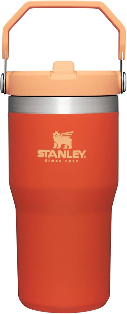 Stanley IceFlow Flip Straw Tumbler with Handle | Twist On Lid and Flip Up Straw | Leak Resistant Water Bottle | Insulated Stainless Steel | BPA-Free