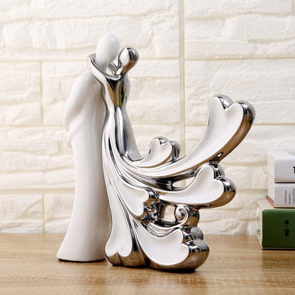 Anding Passionate Lovers Hug Couples Statues Ms. Men's Wedding Gifts Home Living Room Decoration Sculpture 3122