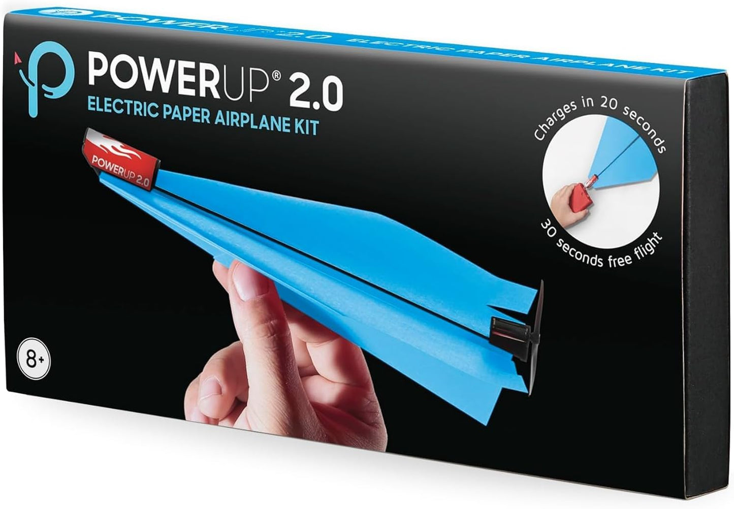 POWERUP 2.0 Paper Airplane Conversion Kit | Electric Motor for DIY Paper Planes | Fly Longer and Farther | Perfect for Kids & Adults | Ready to Use Aeroplane Engine Kits