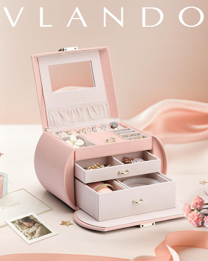 Vlando (Pink (NEW)) - Princess Style Jewellery Box from Netherlands Design Team, Fabulous Girls Gift