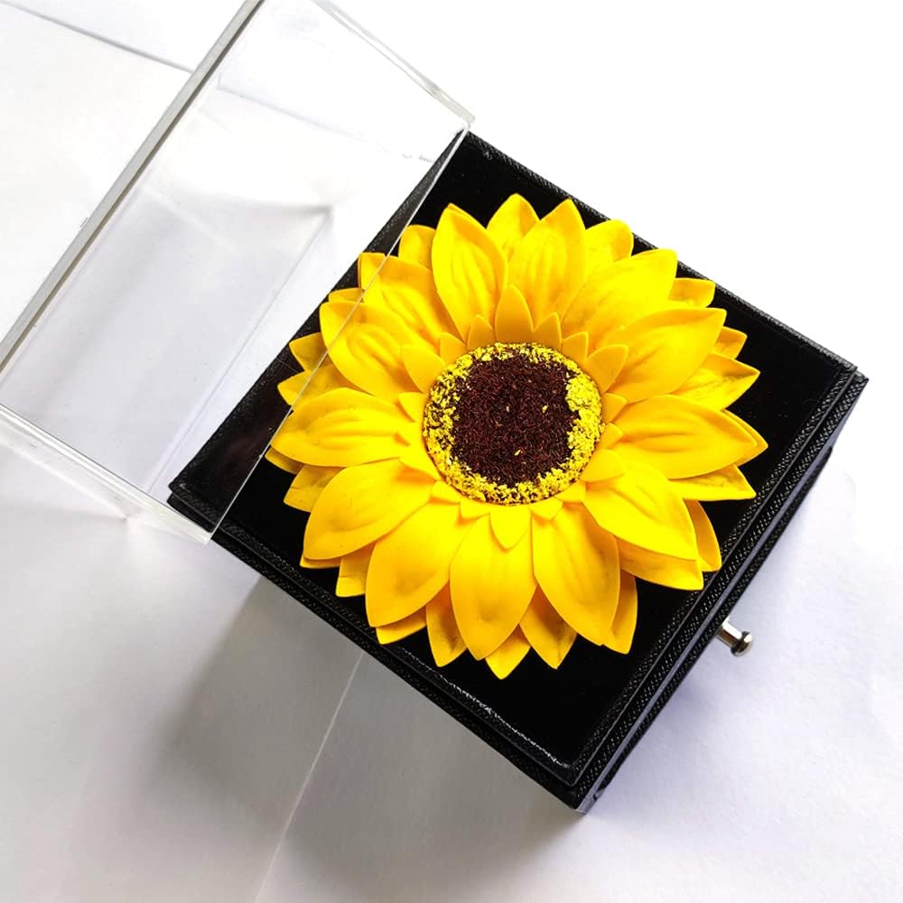 Artificial Sunflower Gifts for Women Her Daughter Girlfriend Wife Mom Friends Sisters Aunt, You are My Sunshine Necklace with Gift Box for Birthday Wedding Mother's Day Xmas Present