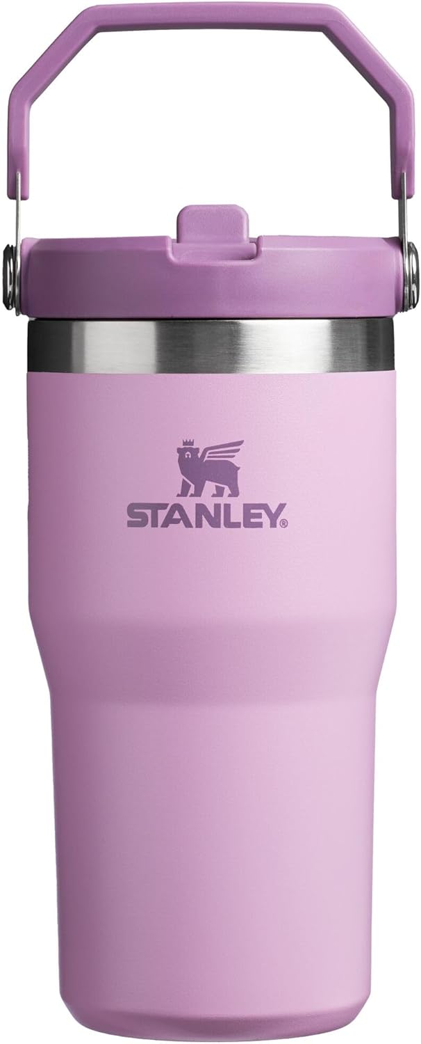 Stanley IceFlow Flip Straw Tumbler with Handle | Twist On Lid and Flip Up Straw | Leak Resistant Water Bottle | Insulated Stainless Steel | BPA-Free