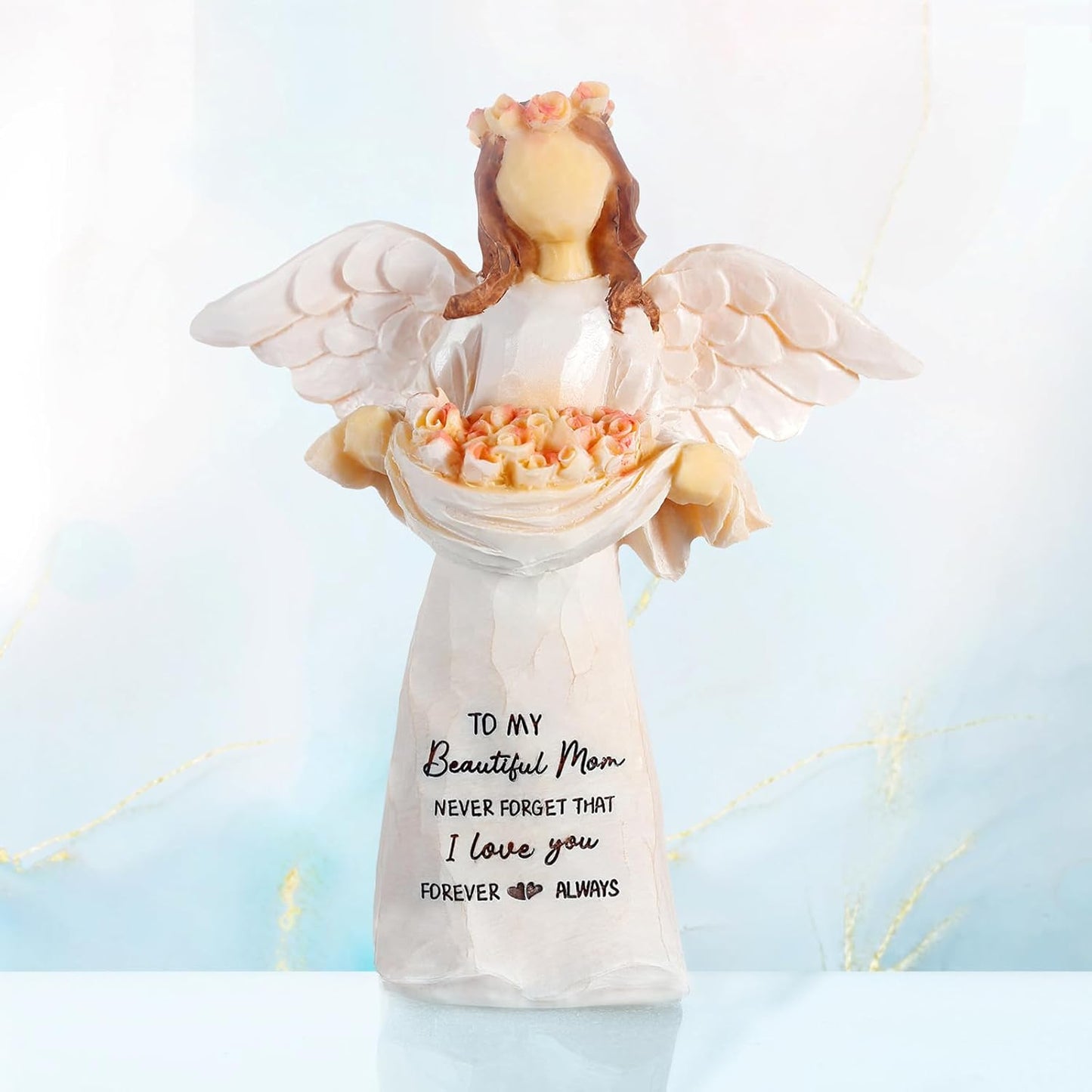 Gifts for Mom,5.12" Angel Figurine Mom Gifts, Birthday Gifts for Mom, Mom Birthday Gifts from Daughter, Mom Gifts for Christmas Mothers Day Birthday