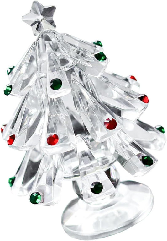 MAGICLULU Christmas Christmas Trees Ornaments Christmas Trees Glass Tabletop Trees