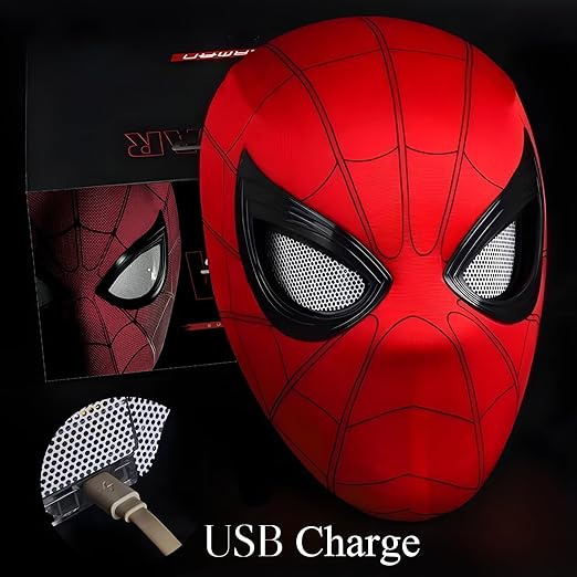 Mask for Man,Mask with Moving Light Up Eyes,Cosplay Costumes Mask for Kids/Man,Halloween Party Favors Gifts for Man Kids Birthday Gift