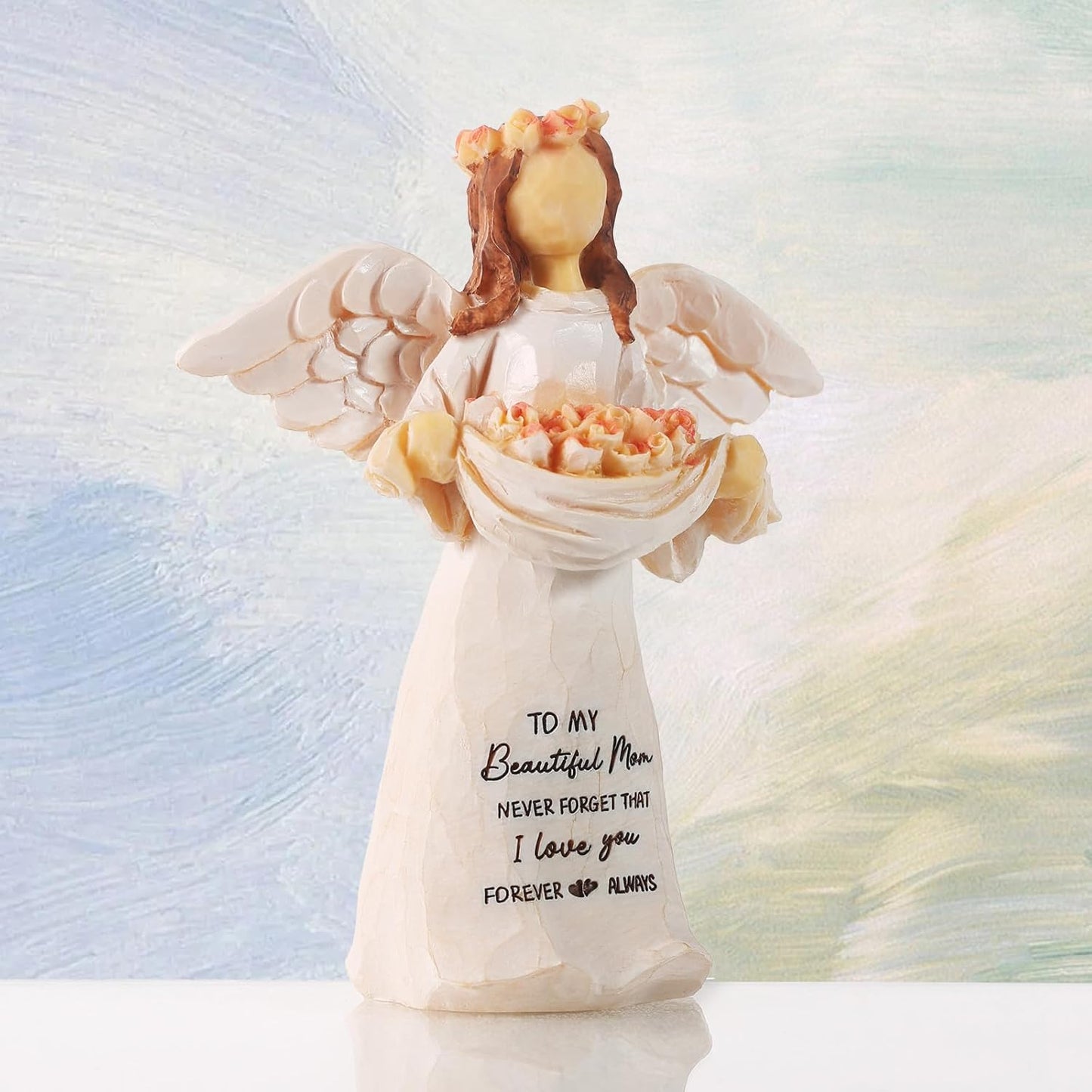 Gifts for Mom,5.12" Angel Figurine Mom Gifts, Birthday Gifts for Mom, Mom Birthday Gifts from Daughter, Mom Gifts for Christmas Mothers Day Birthday