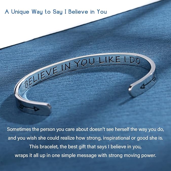 SAM & LORI Inspirational Bracelets for Teens/Women, Adjustable Designs for Daughter, Sister, Mom, or Friends. Comes in a Gift Box. Perfect for Any Occasion.