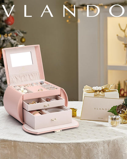 Vlando (Pink (NEW)) - Princess Style Jewellery Box from Netherlands Design Team, Fabulous Girls Gift