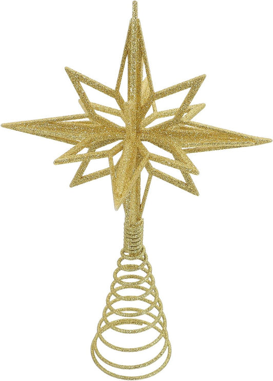 Gadpiparty Christmas Tree Star Golden star tree topper christmas tree star topper christmas star tree topper Topper Christmas Tree