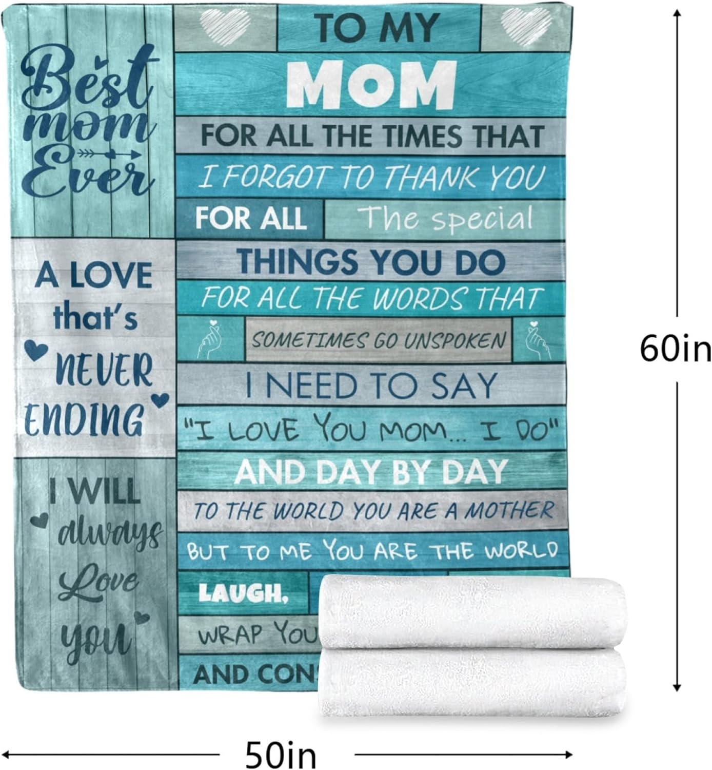 Gifts for Mom, Mothers Gifts from Daughter Son, Mom Blanket from Daughter, Birthday Gifts for Mom I Love You Mom, Best Mom Gifts for Birthday Valentine's Day