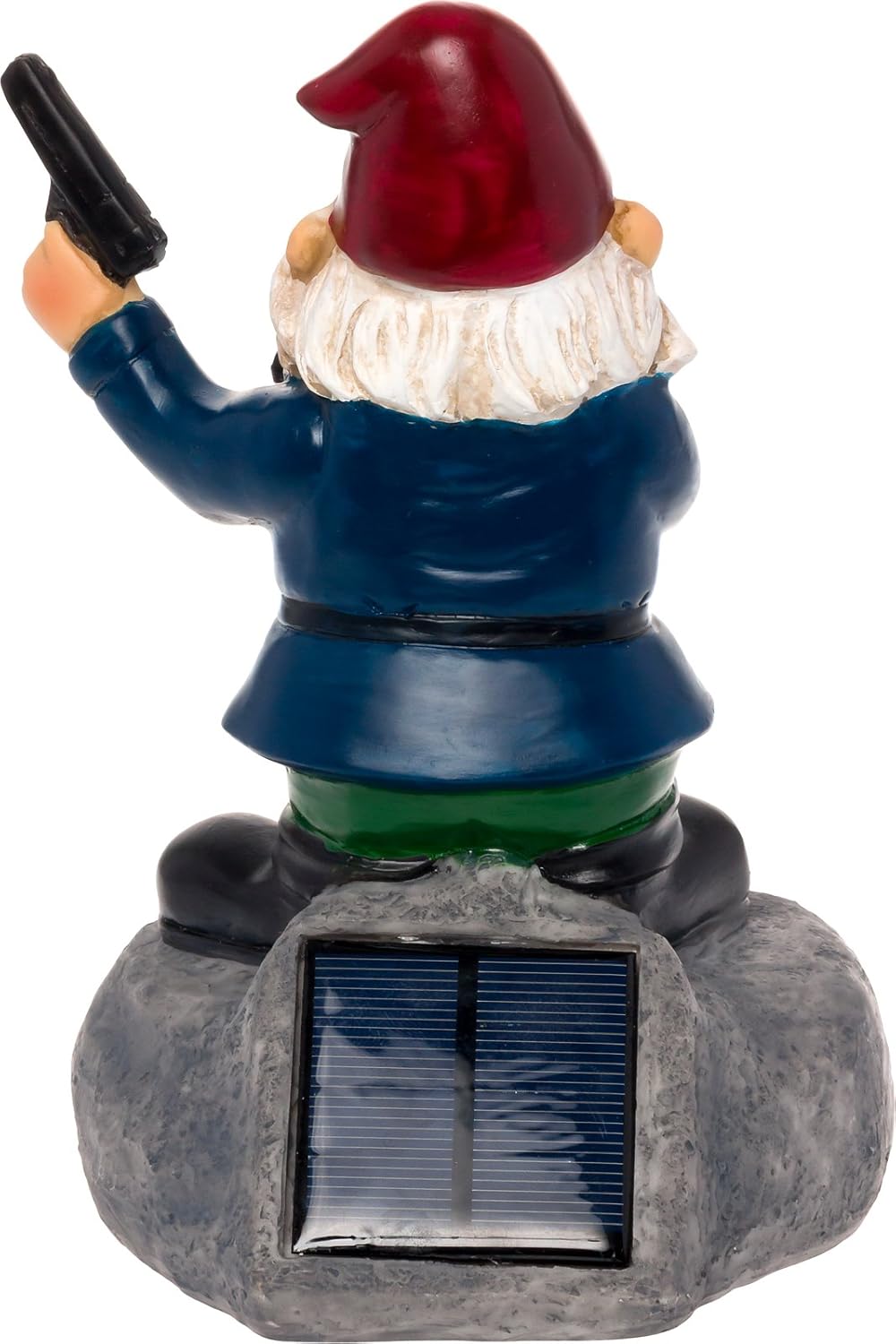 GreenLighting Garden Gnome Outdoor Figurine - Hand Painted Funny Novelty Lawn Statue Decoration for Front Yards, Flowerbeds and Offices (2nd Amendment)