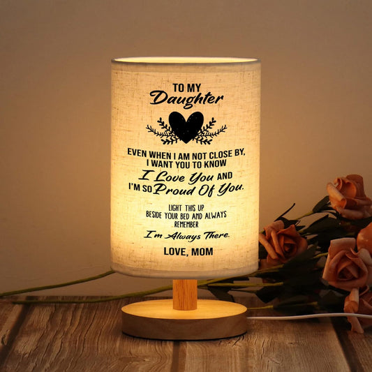 WSYEAR Daughter Gifts from Mom-Gifts for Daughter from Mom, Table Lamp Mom to My Daughter Gifts for Birthday Anniversary Wedding Gifts Ideas