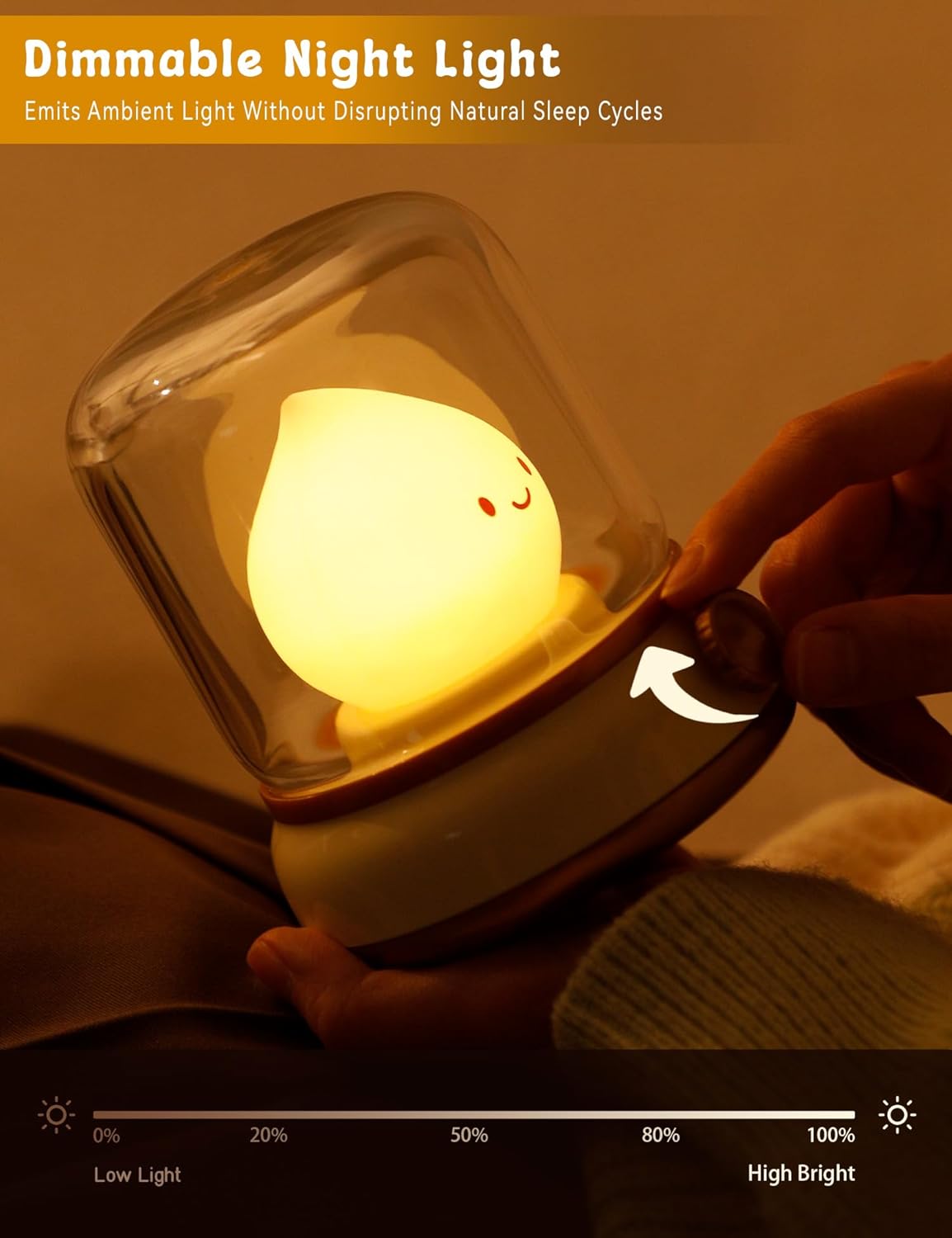 Cute Chibi Flame Lamp,Cozy Lights Mimics Flickering Flame Effect Amber Light,2 Modes Rechargeable Dimming Great ambience Light for Camping, Curing, Decoration,Smoko Light