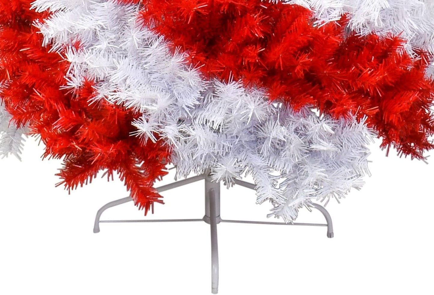 Tree Buddees Red and White Swirl Candy Cane Colored Artificial Christmas Tree (6 Foot)