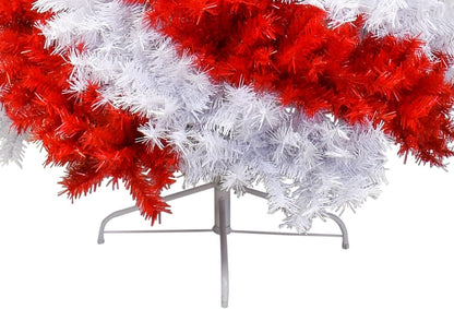 Tree Buddees Red and White Swirl Candy Cane Colored Artificial Christmas Tree (6 Foot)