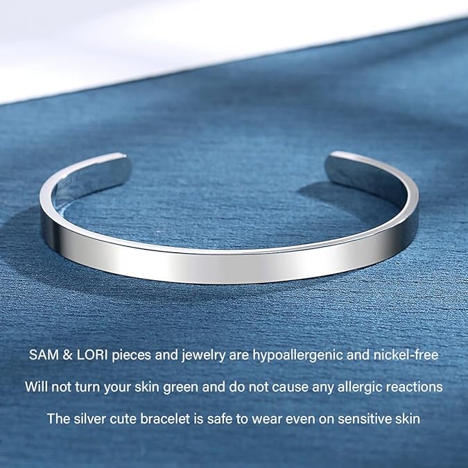 SAM & LORI Inspirational Bracelets for Teens/Women, Adjustable Designs for Daughter, Sister, Mom, or Friends. Comes in a Gift Box. Perfect for Any Occasion.