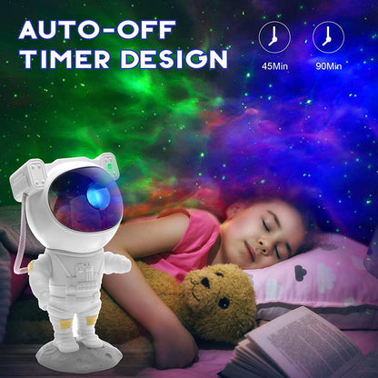 SFOUR Star Projector,Galaxy Night Light,Astronaut Starry Nebula Ceiling LED Lamp with Timer and Remote, Gift for Kids Adults for Bedroom, Birthdays,Christmas, Valentine's Day.(White)