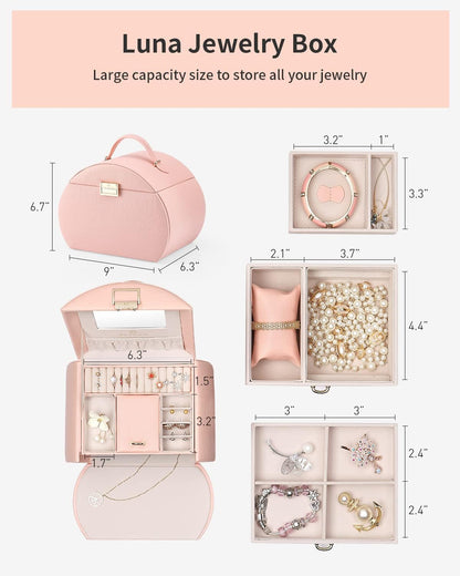 Vlando (Pink (NEW)) - Princess Style Jewellery Box from Netherlands Design Team, Fabulous Girls Gift