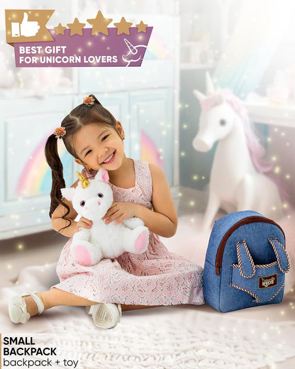 Naturally KIDS Unicorn Toys Gifts for 2 Year Old Girls, 3 Year Old Girl Gifts, 2 Year Old Girl Birthday Gift, Gifts for 3 Year Old Girl, Toddler Unicorn Backpack