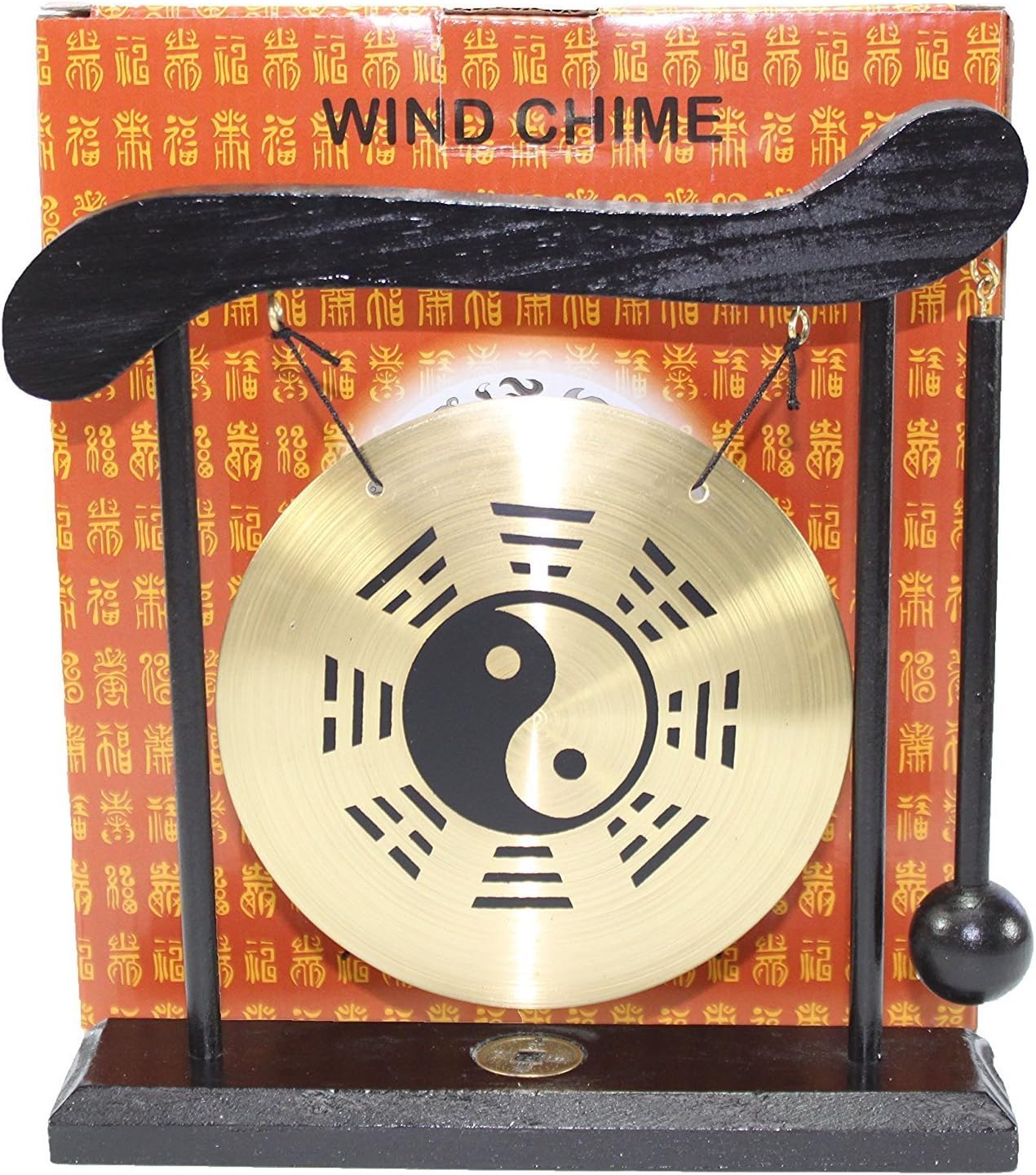 Zen Table Gong Taiji Symbol Feng Shui Meditation Desk Bell Home Decor Housewarming Congratulatory Blessing Gift