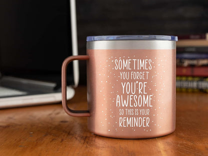 KLUBI Mothers Day Gifts for Mom From Daughter - Sometimes You Forget You Are Awesome Gifts For Women Birthday Gifts for Women Who Have Everything Fun Teacher Appreciation Gifts for Friends Female