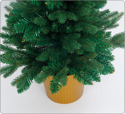 Desktop Christmas Tree with Basin Artificial Tree Decoration Tabletop Decor Holiday Ornament Home Offices Party Supplies