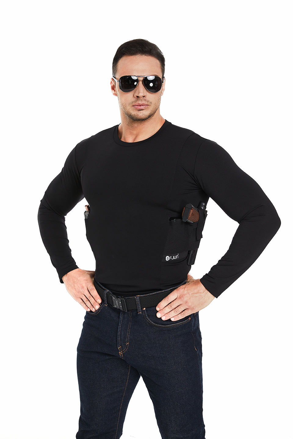 mens-crew-neck-long-sleeve-holster-shirt-3